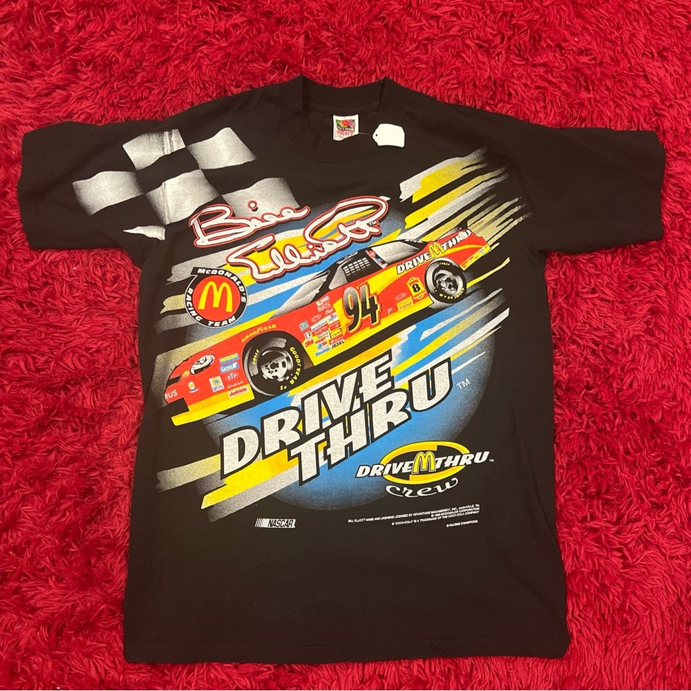 1999 Bill Elliott  McDonald’s Drive Thru Vintage Tee Men’s Large